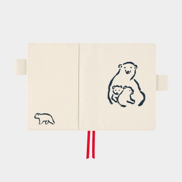 Hobonichi Techo 2023 A6 Izumi Shiokawa: Polar Bear Set (engl.)