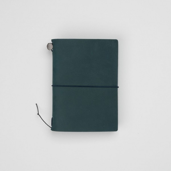 "Midori" Traveler's Notebook Passport Size aus Leder blau