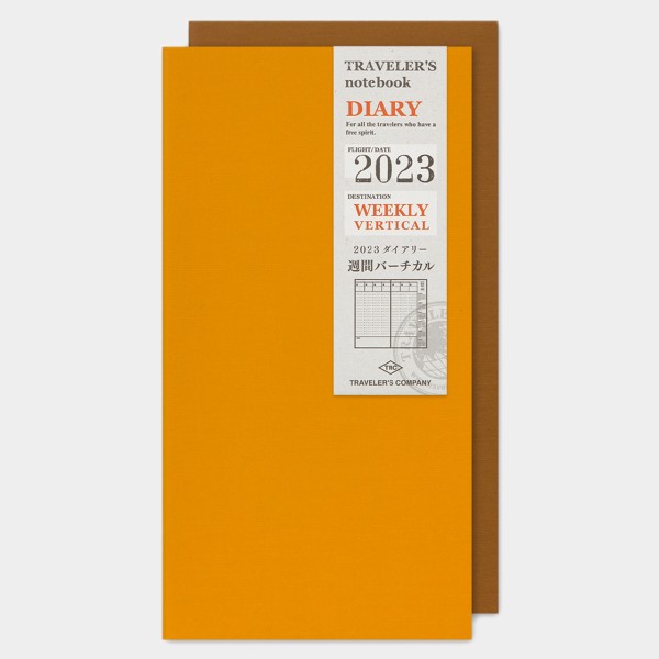 Traveler's Notebook 2023 Regular Wochenplaner vertikal