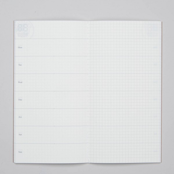 Traveler's Notebook Refill freier Wochenkalender + Memo "019"